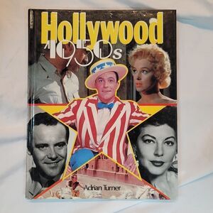Vintage Hollywood 1950's hardcover book by Adrian Turner 1986 edition​
